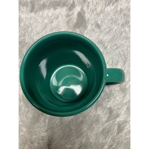 Warm Wishes Green Blue Gingham Check Plaid Mitten Winter Coffee Mug - Picture 2 of 3